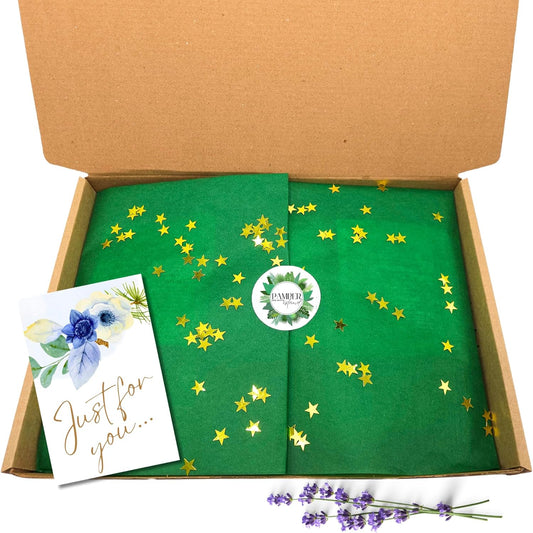 SPA DAY Scatola Coccole, Regalo Donna Compleanno, Set Regalo Donna, Set Bagno Spa, Confezione Relax Compleanno, - Classico Verde