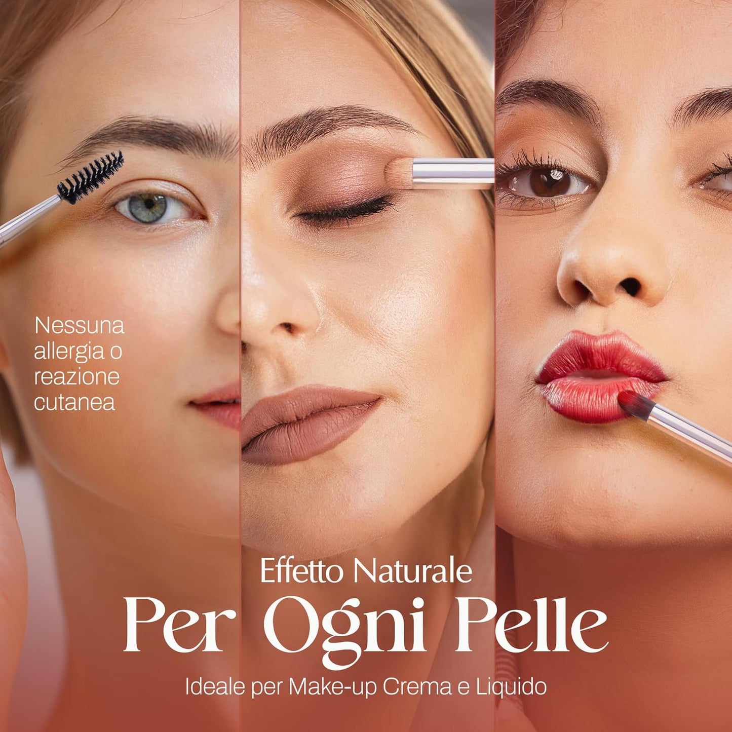 Set Pennelli Make up 10 + 2 Premium Synthetic Pennelli Trucco per Fondazione Cipria Fard, Ombretto, Set Di Pennelli Make Up, Kit Con Spugnetta E Blender Beauty