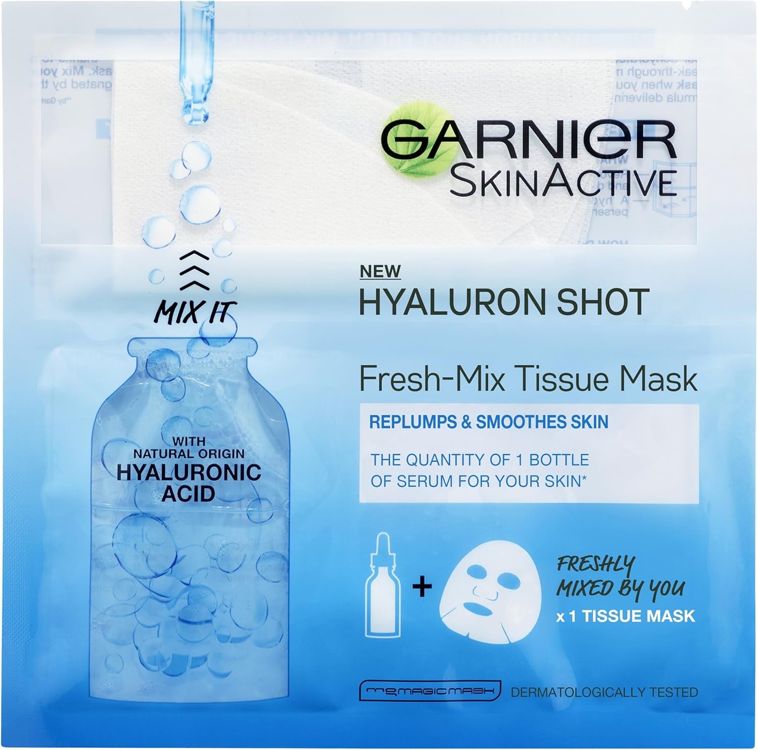 Fresh Mix - Maschera per Tessuto Rigenerante Con Acido Ialuronico, 33 G