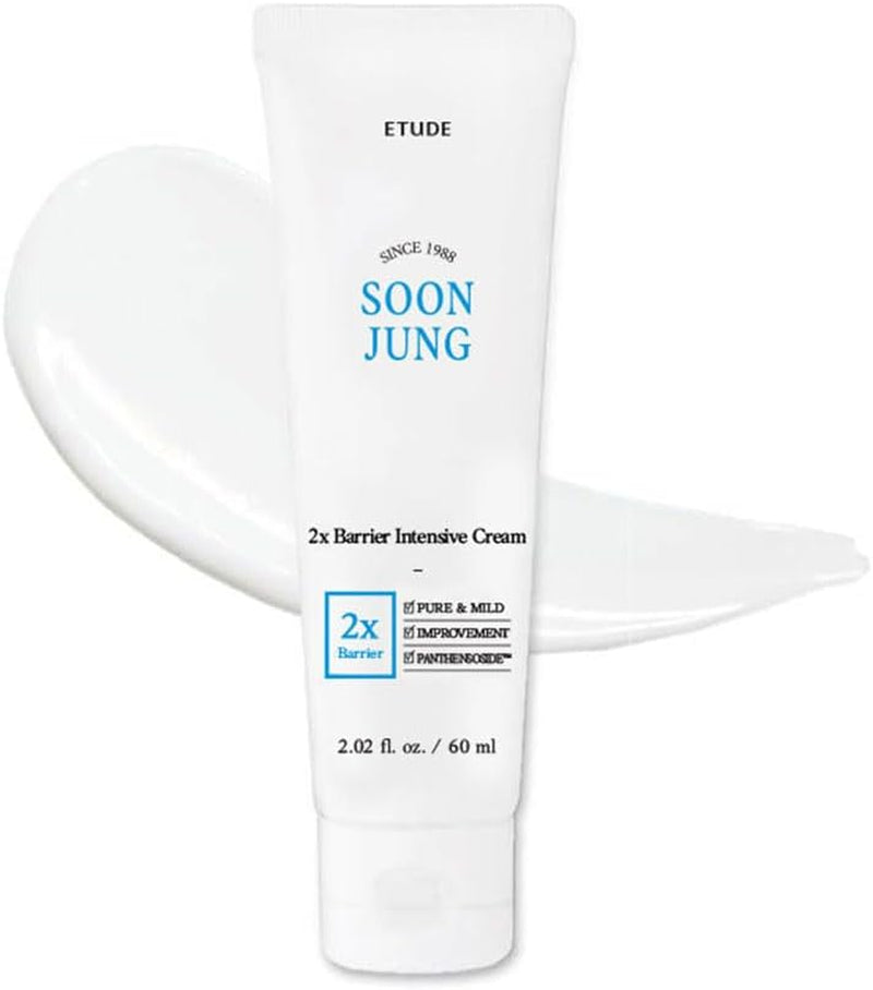 House Soonjung 2X Crema Intensiva Barriera 60Ml (21AD) Crema Viso Idratante Al Burro Di Karitè Ipoallergenica per Pelli Sensibili, Equilibrio Acqua-Olio