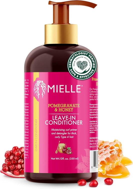 Organics Balsamo Senza Risciacquo Al Melograno E Miele per Capelli Di Tipo 4, 12 Once
