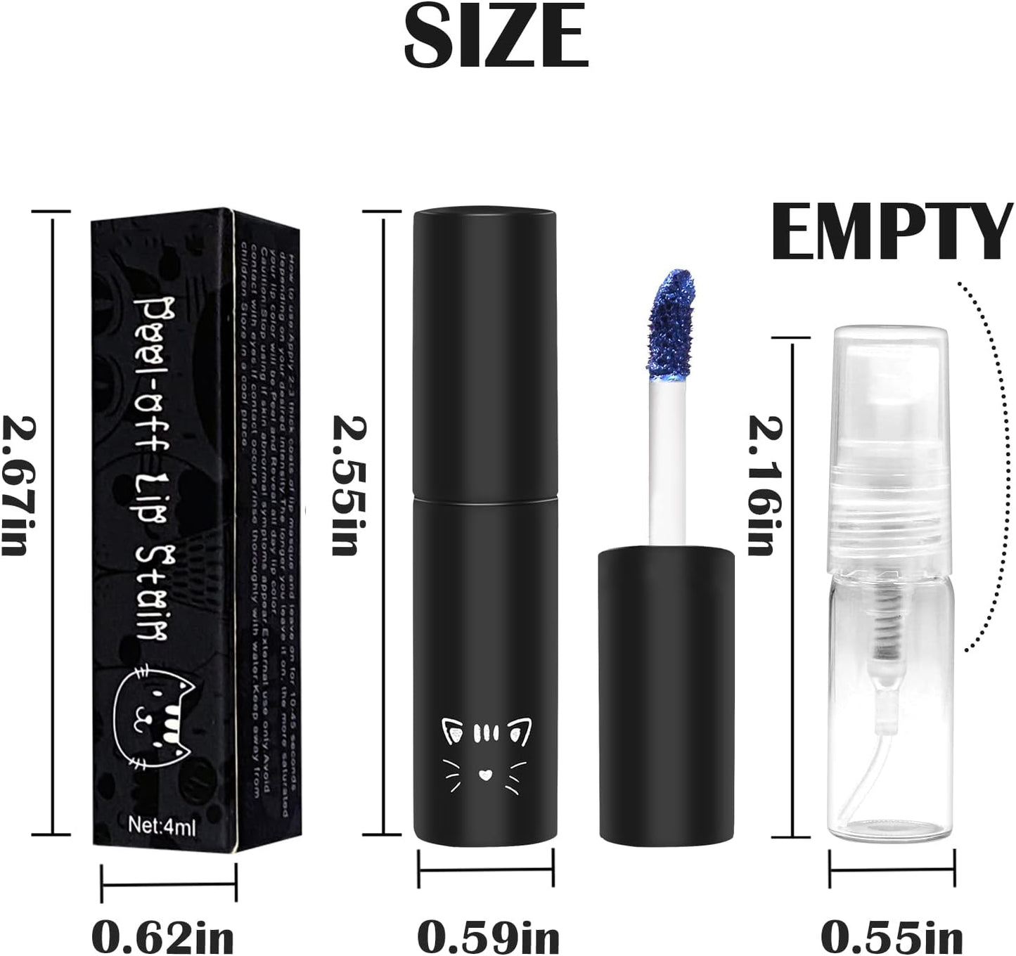 Macchia per Labbra, Macchia per Labbra Staccabile, Lucidalabbra, Antiaderente per Labbra, Trucco per Donne E Ragazze # Arancione