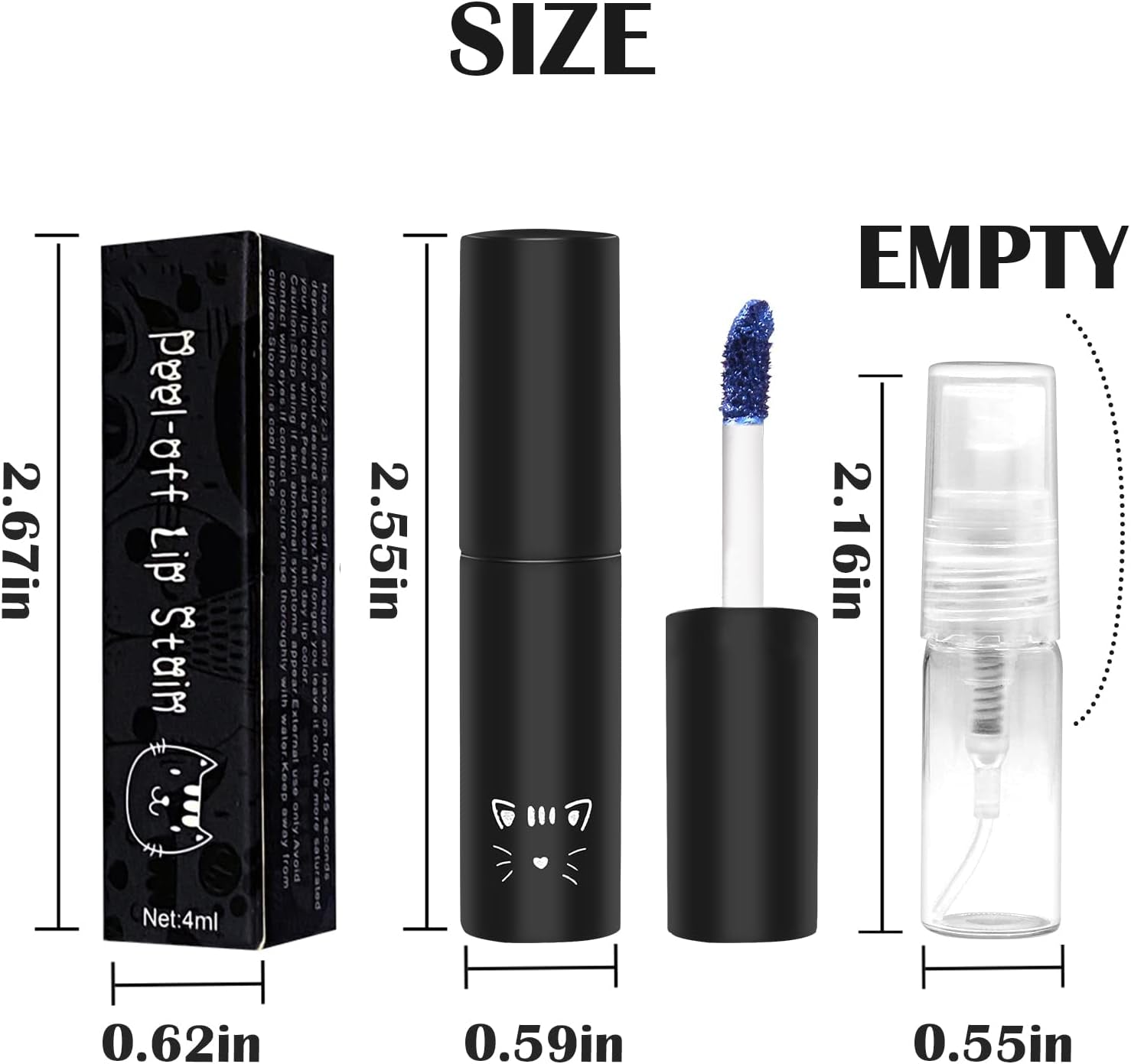 Macchia per Labbra, Macchia per Labbra Staccabile, Lucidalabbra, Antiaderente per Labbra, Trucco per Donne E Ragazze # Arancione