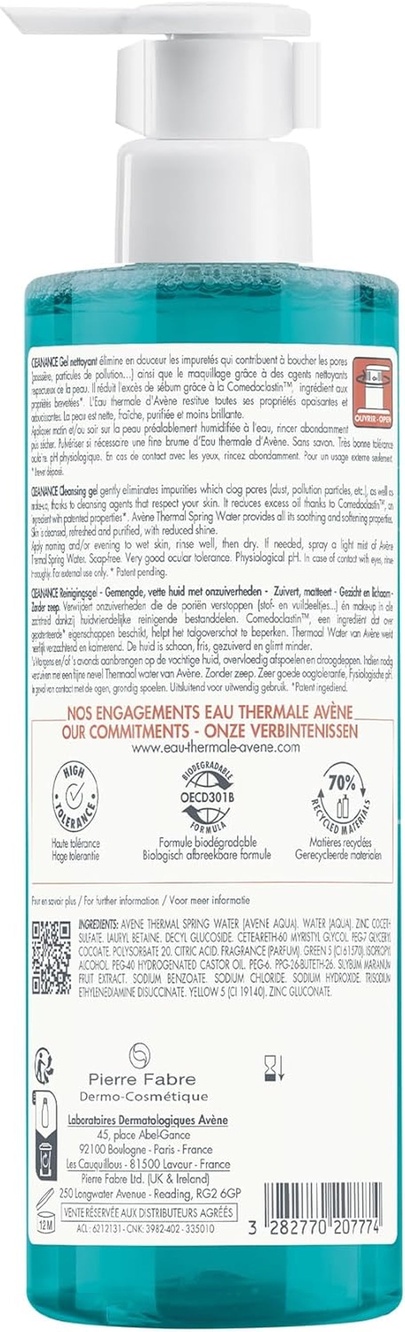 Avène Gel Detergente Viso - 400 Ml