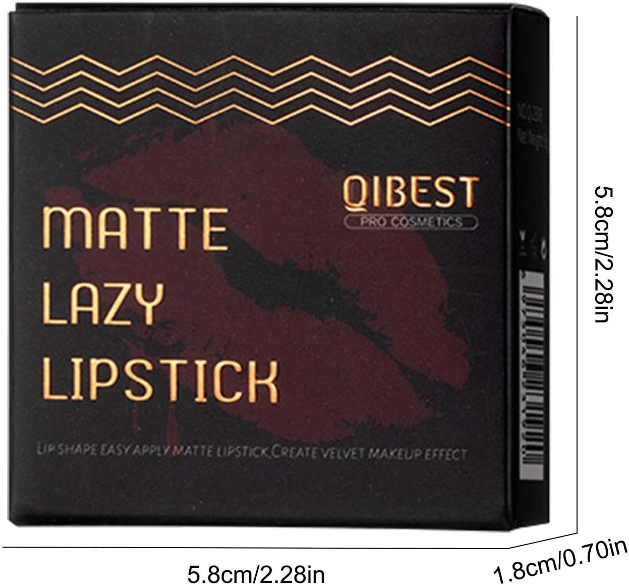 Lazy Velvet Matte Rossetto | Trucco Lazy Lip Makeup | Lazy Lip Makeup Lazy Quick Lipstick Makeup Impermeabile Antiaderente, Rossetto Altamente Pigmentato per