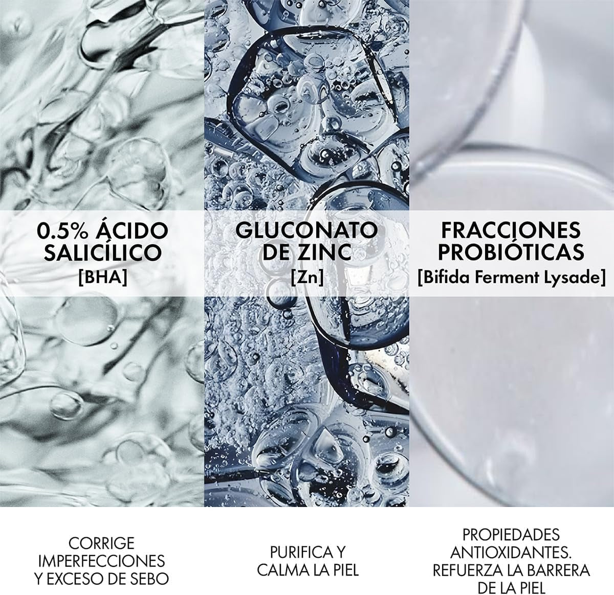 Phytosolution, Gel Detergente Purificante, per Pelli a Tendenza Acneica, Azione Anti-Imperfezioni, Pelle Levigata, Con Acido Salicilico, Bifidus Probiotico, Rame E Zinco, 400 Ml