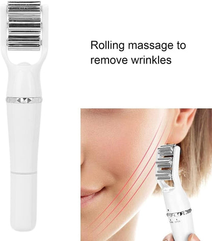 3 in 1, Rullo Di Massaggio per Il Viso, Rullo Di Massaggio Viso 3D, Massaggiatore per Il Viso Viso Di Sollevamento, Rullo Di Bellezza Elettrico per Il Viso, Rullo Di Massaggio Antirughe per Il Viso,