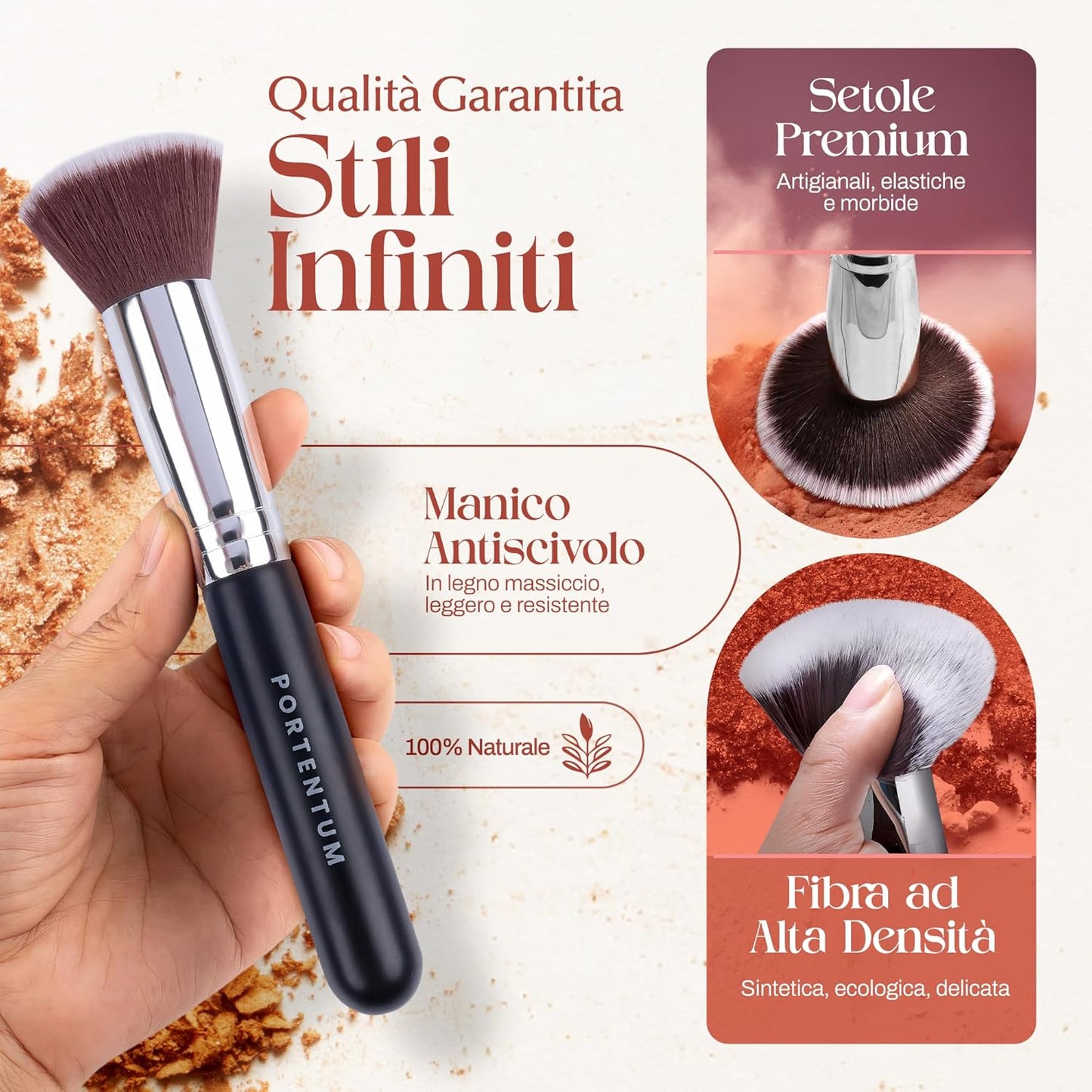 Set Pennelli Make up 10 + 2 Premium Synthetic Pennelli Trucco per Fondazione Cipria Fard, Ombretto, Set Di Pennelli Make Up, Kit Con Spugnetta E Blender Beauty