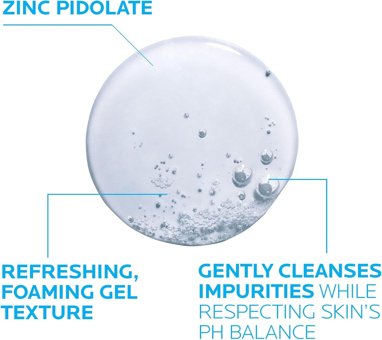La Roche Posay Effaclar, Gel Detergente Schiumogeno, per Pelli a Tendenza Acneica, Azione Purificante, Rimuove Sebo E Impurità, Arricchito Con Acqua Termale E Zinco, 400 Ml