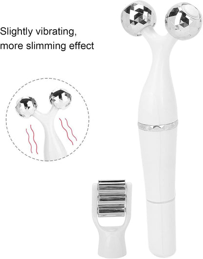 3 in 1, Rullo Di Massaggio per Il Viso, Rullo Di Massaggio Viso 3D, Massaggiatore per Il Viso Viso Di Sollevamento, Rullo Di Bellezza Elettrico per Il Viso, Rullo Di Massaggio Antirughe per Il Viso,