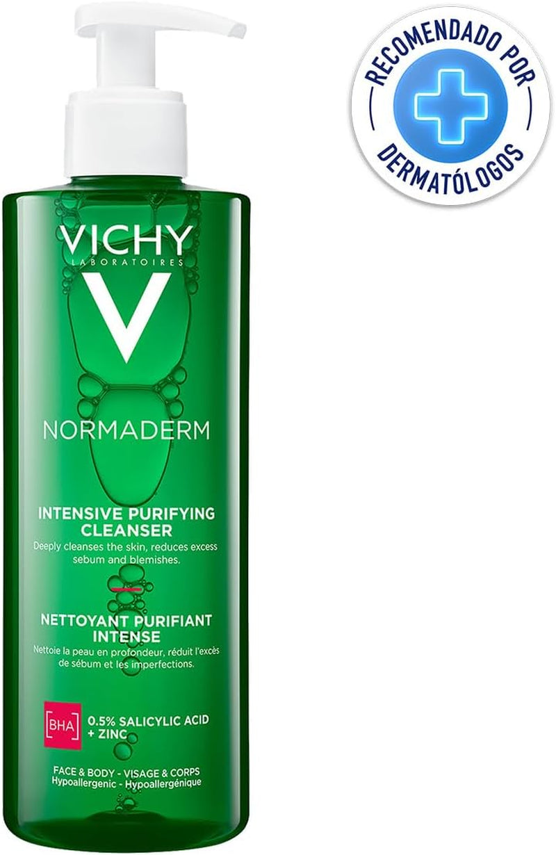 Phytosolution, Gel Detergente Purificante, per Pelli a Tendenza Acneica, Azione Anti-Imperfezioni, Pelle Levigata, Con Acido Salicilico, Bifidus Probiotico, Rame E Zinco, 400 Ml