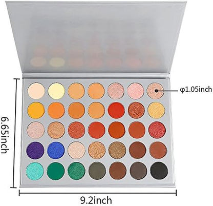 Palette Ombretti Opaco Cosmetics,  Matte Eyeshadow Palette 35 Colori,Professionali Nude Trucco Occhi Eye Shadow Beauty Makeup,Shimmer Ombretto Opaco Naturale Brillanti Pigmentazione Polvere