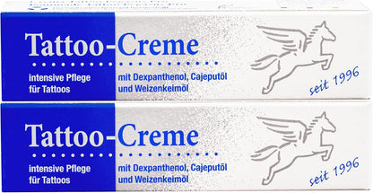 2 X Crema per Tatuaggi, 25 Ml Con Olio Di Cajeput