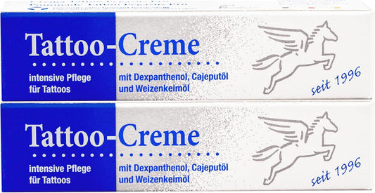2 X Crema per Tatuaggi, 25 Ml Con Olio Di Cajeput