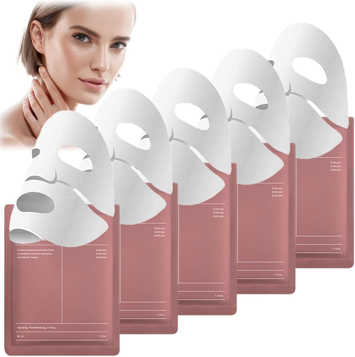 Bio Collagen Overnight Face Mask,5Pcs Bio Collagen Mask Overnight,Bio-Collagene Maschera,Maschera Viso Bio-Collagene,Bio-Collagen Real Deep Mask,Face Mask Overnight