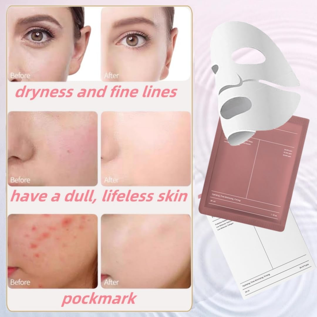 Bio Collagen Overnight Face Mask,5Pcs Bio Collagen Mask Overnight,Bio-Collagene Maschera,Maschera Viso Bio-Collagene,Bio-Collagen Real Deep Mask,Face Mask Overnight