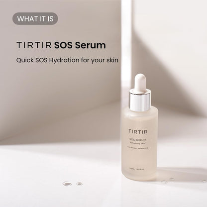 Sos Serum Radiant Glow Boosting, Siero per Il Viso Rimpolpante, Antietà, Idratante, Visibilmente Liscia E Luminosa, Senza Profumo per Tutti I Tipi Di Pelle 1,69 Fl.Oz.
