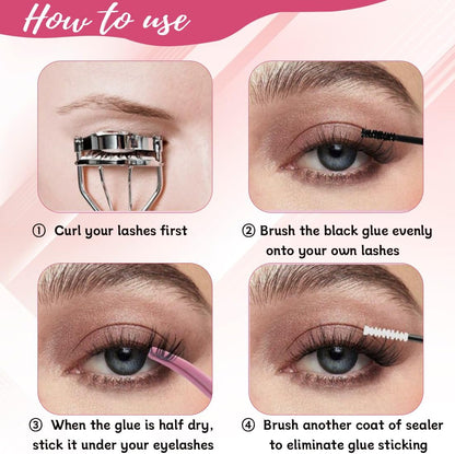 632 PCS Ciglia Finte, Ciglia Finte Ciuffetti, Ciuffetti Ciglia Finte Kit Ciglia Extension 60D Volume Lash Clusters Con Bond E Dispositivo Di Rimozione DIY Eyelash Extension Kit (30-60P)