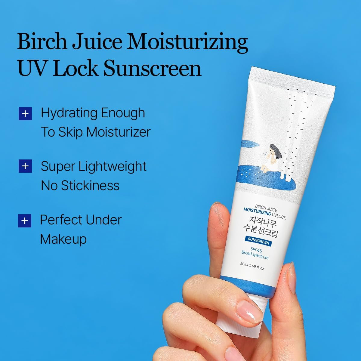Birch Juice Moisturizing Sunscreen SPF50 PA++++ (50 Ml)