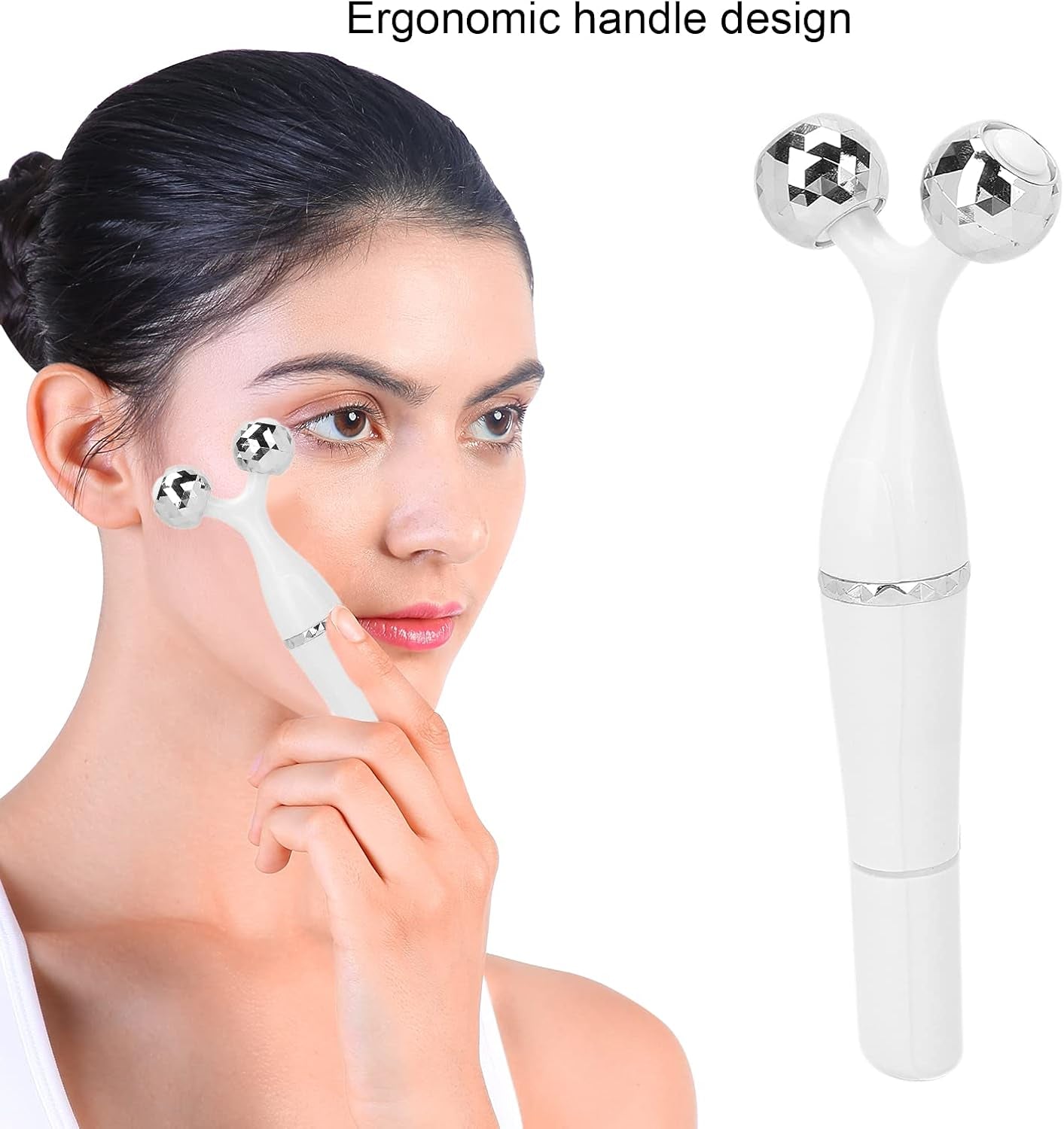 3 in 1, Rullo Di Massaggio per Il Viso, Rullo Di Massaggio Viso 3D, Massaggiatore per Il Viso Viso Di Sollevamento, Rullo Di Bellezza Elettrico per Il Viso, Rullo Di Massaggio Antirughe per Il Viso,