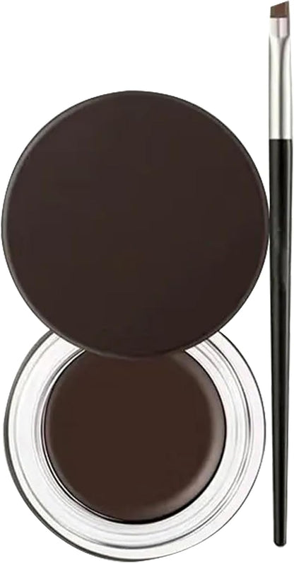 Gel Eyeliner, Gel Eyeliner in Crema a Lunga Durata Impermeabile, Pigmenti Ad Alta Intensità Trucco per Eyeliner a Prova Di Sbavature, Eyeliner Waterproof Con Pennelli Eyeliner Marrone