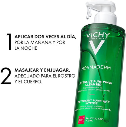 Phytosolution, Gel Detergente Purificante, per Pelli a Tendenza Acneica, Azione Anti-Imperfezioni, Pelle Levigata, Con Acido Salicilico, Bifidus Probiotico, Rame E Zinco, 400 Ml