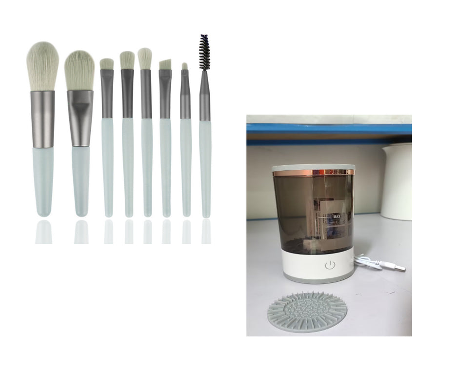 Women Eye Shadow Brush Cleaning Tool Portable Electric Makeup Brush Cleaner Machine with USB Charging Automatic Cosmetic Brush