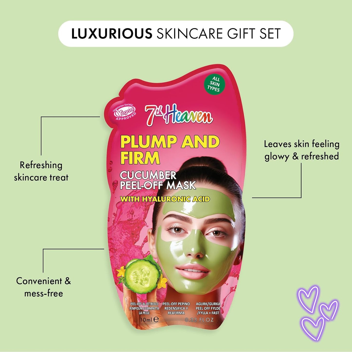 Bumper Box Gesichtsmask Geschenkset - Tenda Singola 25 Verwöhnende Peel-Off Und Mud Maschera Gesicht | Ideal Für Alle Hauttypen