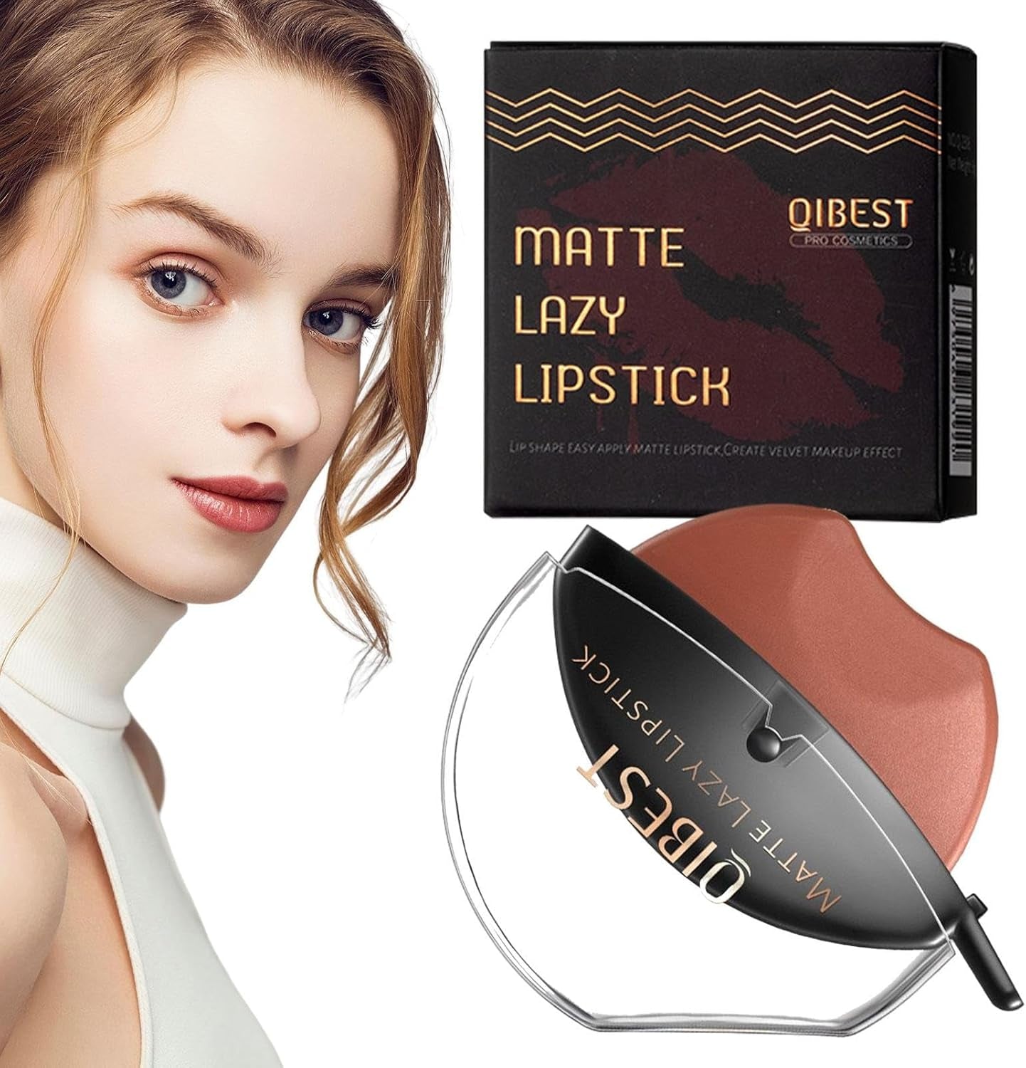 Lazy Velvet Matte Rossetto | Trucco Lazy Lip Makeup | Lazy Lip Makeup Lazy Quick Lipstick Makeup Impermeabile Antiaderente, Rossetto Altamente Pigmentato per
