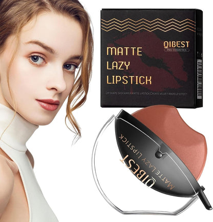 Lazy Velvet Matte Rossetto | Trucco Lazy Lip Makeup | Lazy Lip Makeup Lazy Quick Lipstick Makeup Impermeabile Antiaderente, Rossetto Altamente Pigmentato per