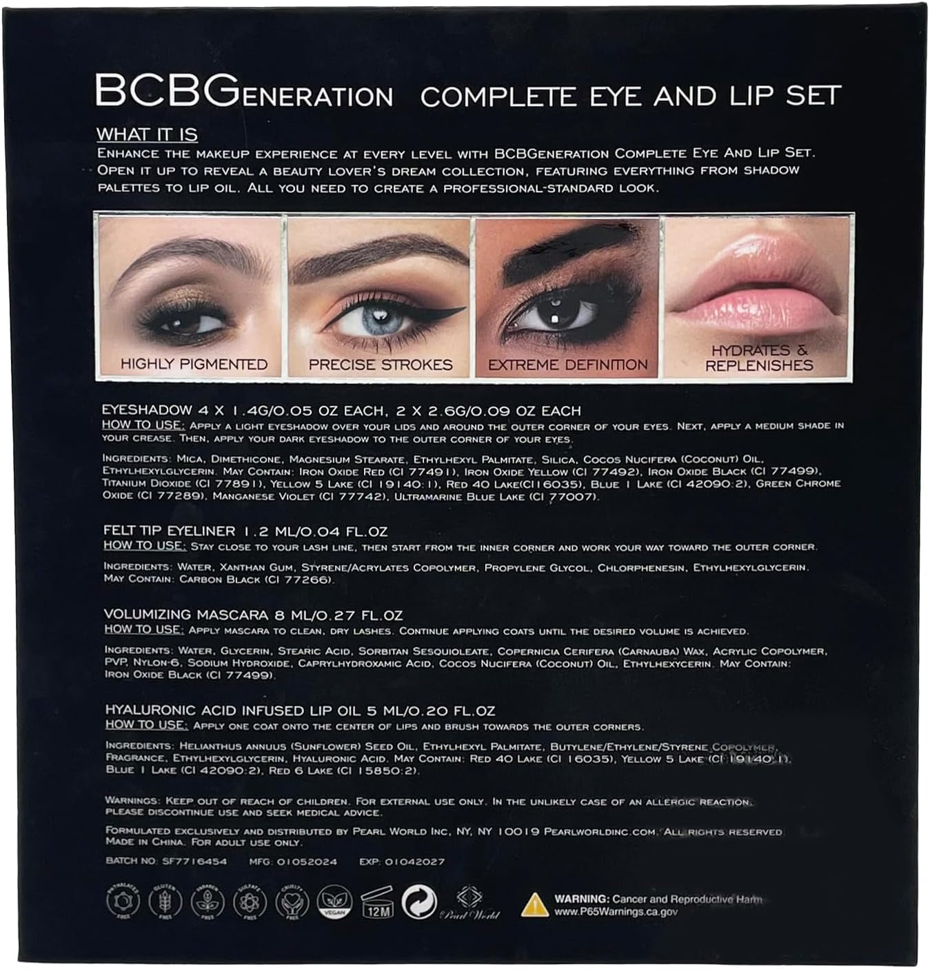 Bcbgeneration Natural Complete Eye and Lip Set - Kit 4 Pz - Bronzo