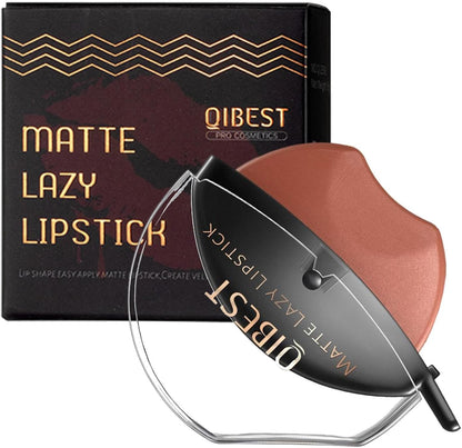 Lazy Velvet Matte Rossetto | Trucco Lazy Lip Makeup | Lazy Lip Makeup Lazy Quick Lipstick Makeup Impermeabile Antiaderente, Rossetto Altamente Pigmentato per