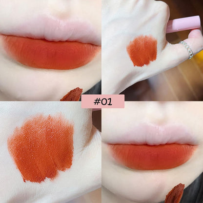 Set Di 6 Lucidalabbra Liquido in Velluto Opaco Nude Durevole, Impermeabile, Antiaderente, Non Sbiadisce, Rossetto Rosso, Regalo per Donne