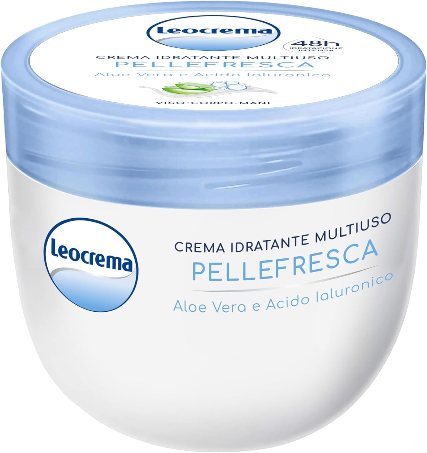 - Crema Multiuso Pellefresca, Con Aloe E Acido Ialuronico, Ottima per Tutta La Famiglia, 48 Ore Di Idratazione Intensa, 300Ml