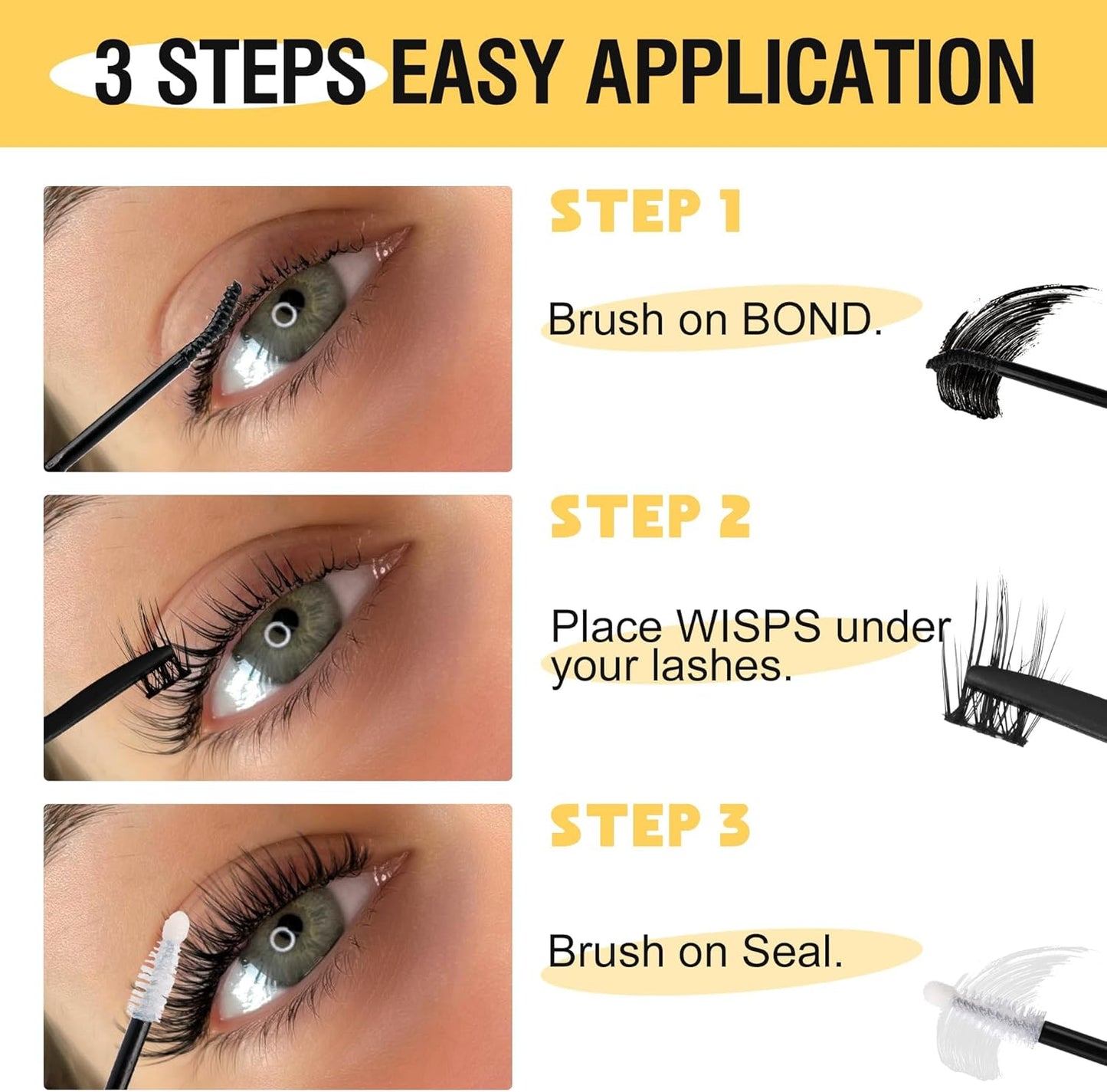 Set Di Pinzette per Ciglia E Sigillatura per Ciglia 2 in 1 Con Pettine, Colla per Ciglia Impermeabile E Pinzette