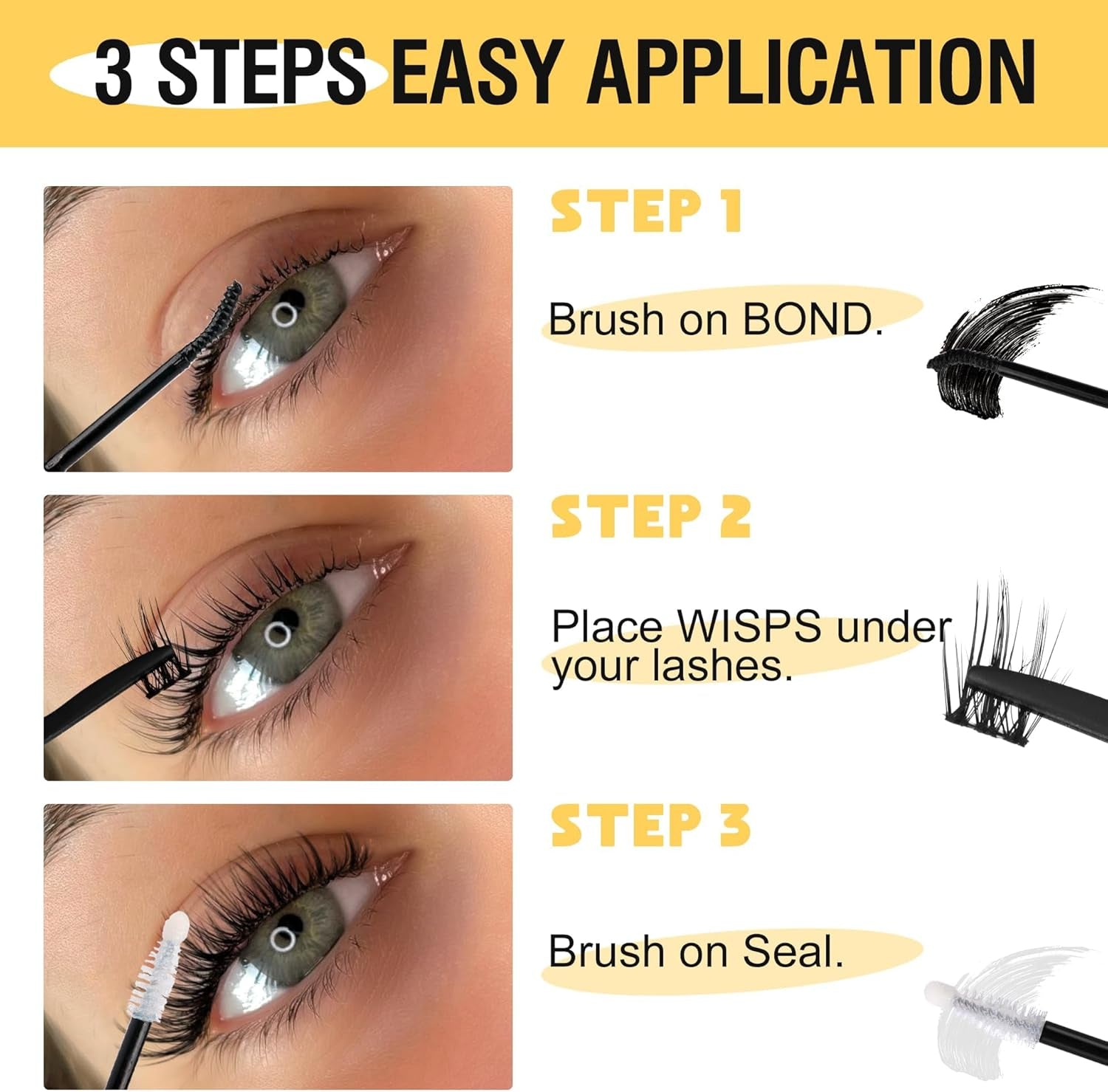 Set Di Pinzette per Ciglia E Sigillatura per Ciglia 2 in 1 Con Pettine, Colla per Ciglia Impermeabile E Pinzette