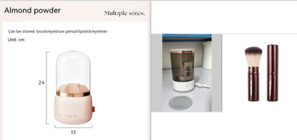 Women Eye Shadow Brush Cleaning Tool Portable Electric Makeup Brush Cleaner Machine with USB Charging Automatic Cosmetic Brush