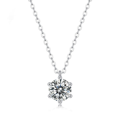 Simple Six Claw Pendant Collar Chain