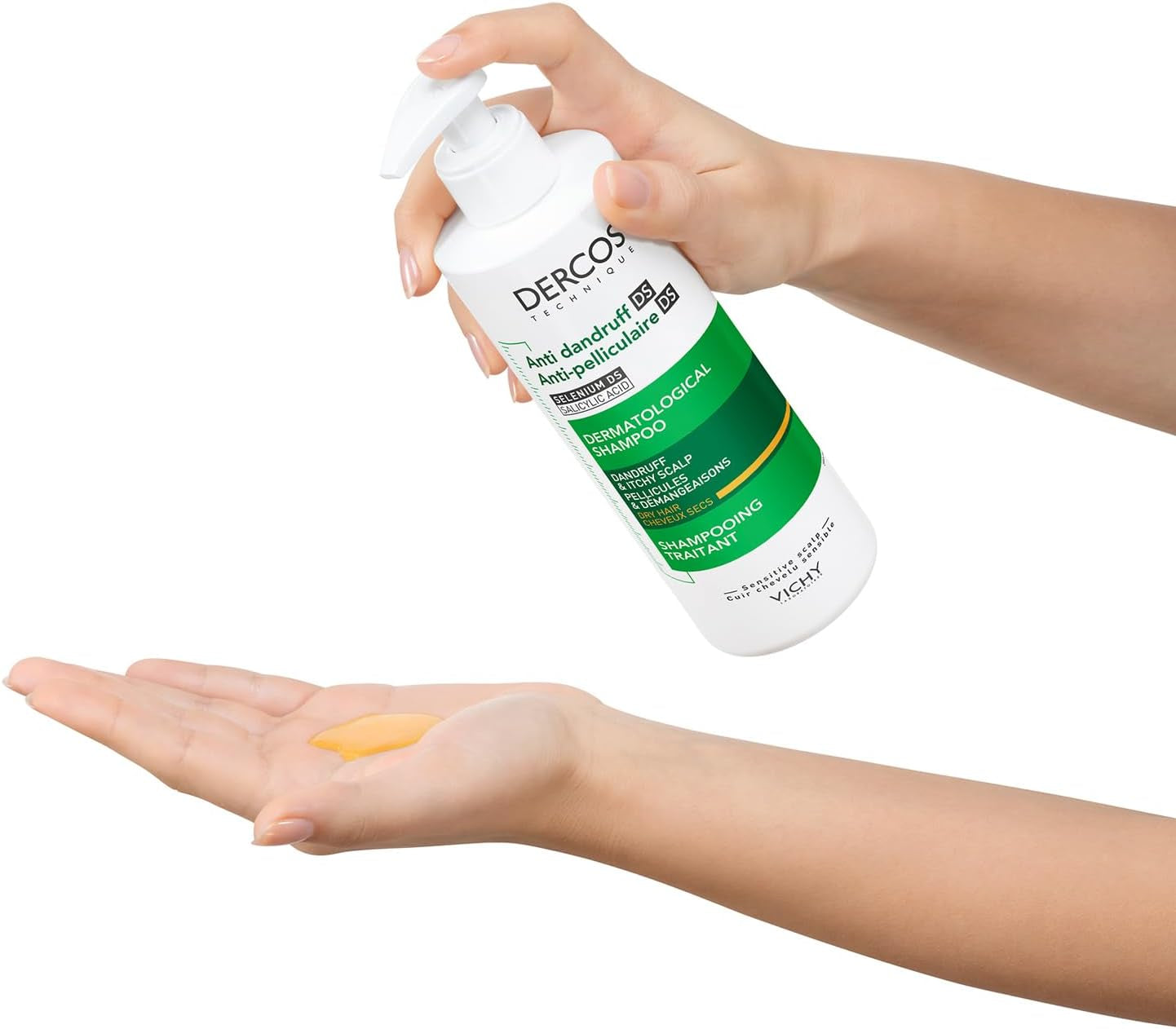 Vichy Dercos, Shampoo Trattamento Anti-Forfora, per Capelli Secchi, Allevia Senso Di Prurito, Forfora Visibile Ridotta, Arricchito Con Disolfuro Di Selenio, 390 Ml