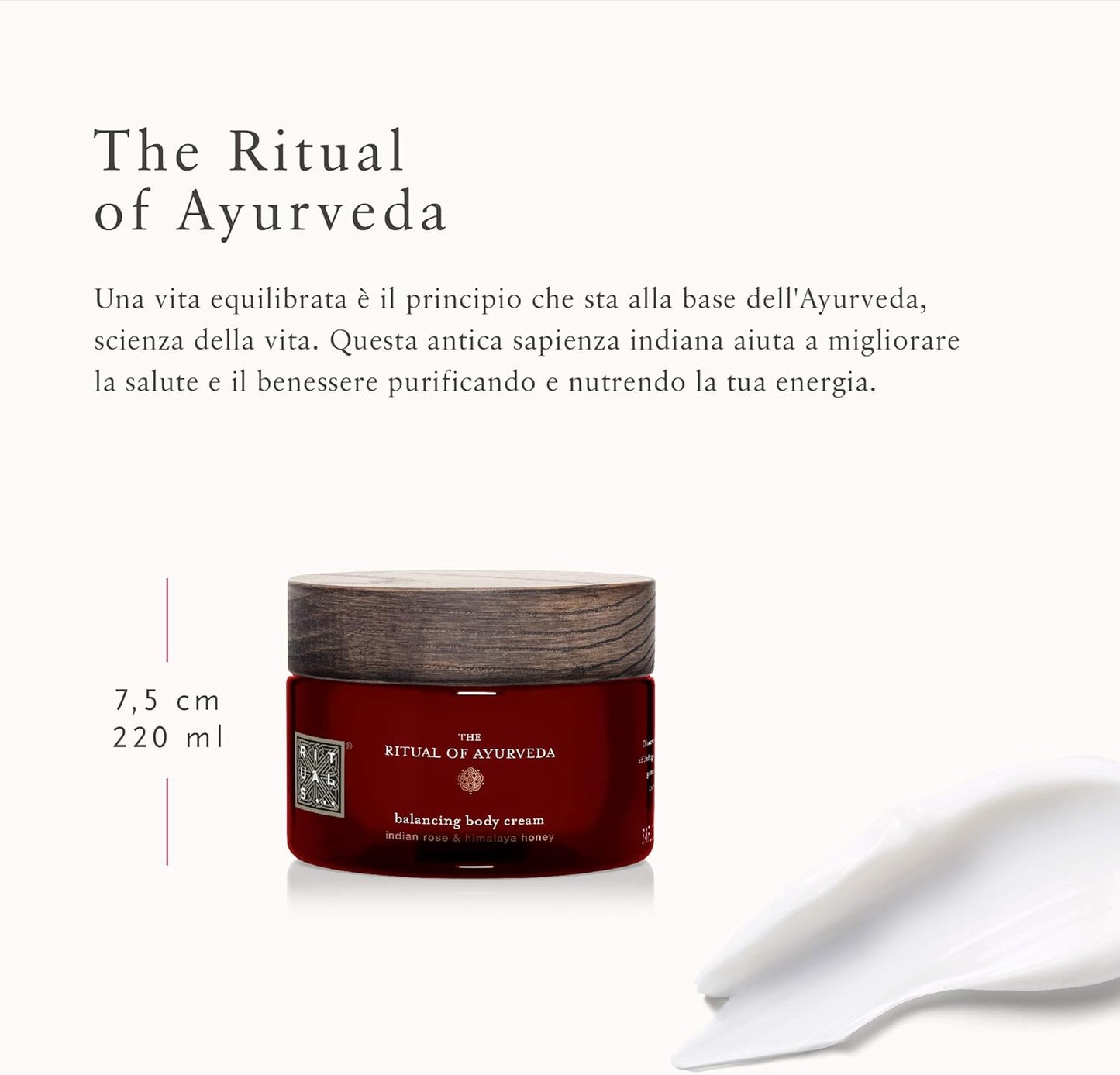 the Ritual of Ayurveda - Crema per Il Corpo, 220 Ml