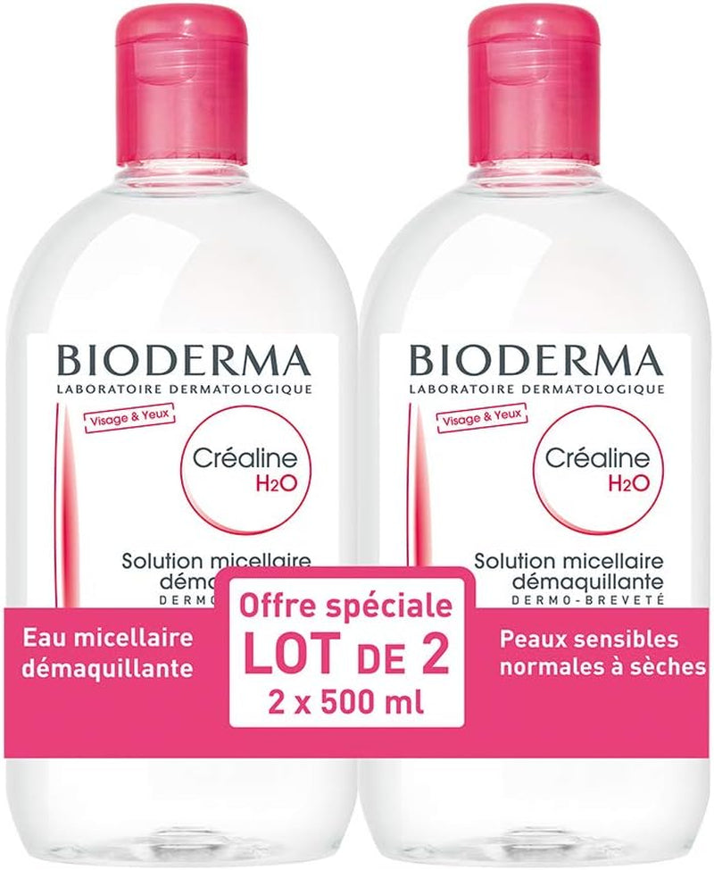 Crealine H2O Sans Parfum - Lot De 2 X500 Ml