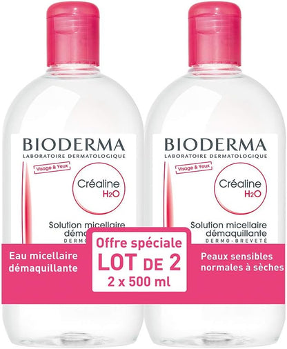 Crealine H2O Sans Parfum - Lot De 2 X500 Ml