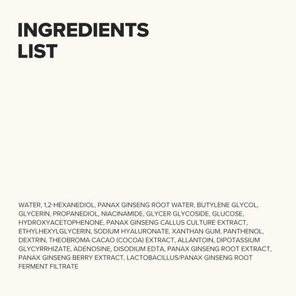 Tonico Viso Idratante Ginseng Essence Water per Pelli Secche E Spente. Trattamento Idratante Coreano per Uomini E Donne, 150 Ml, 5 Fl.Oz.